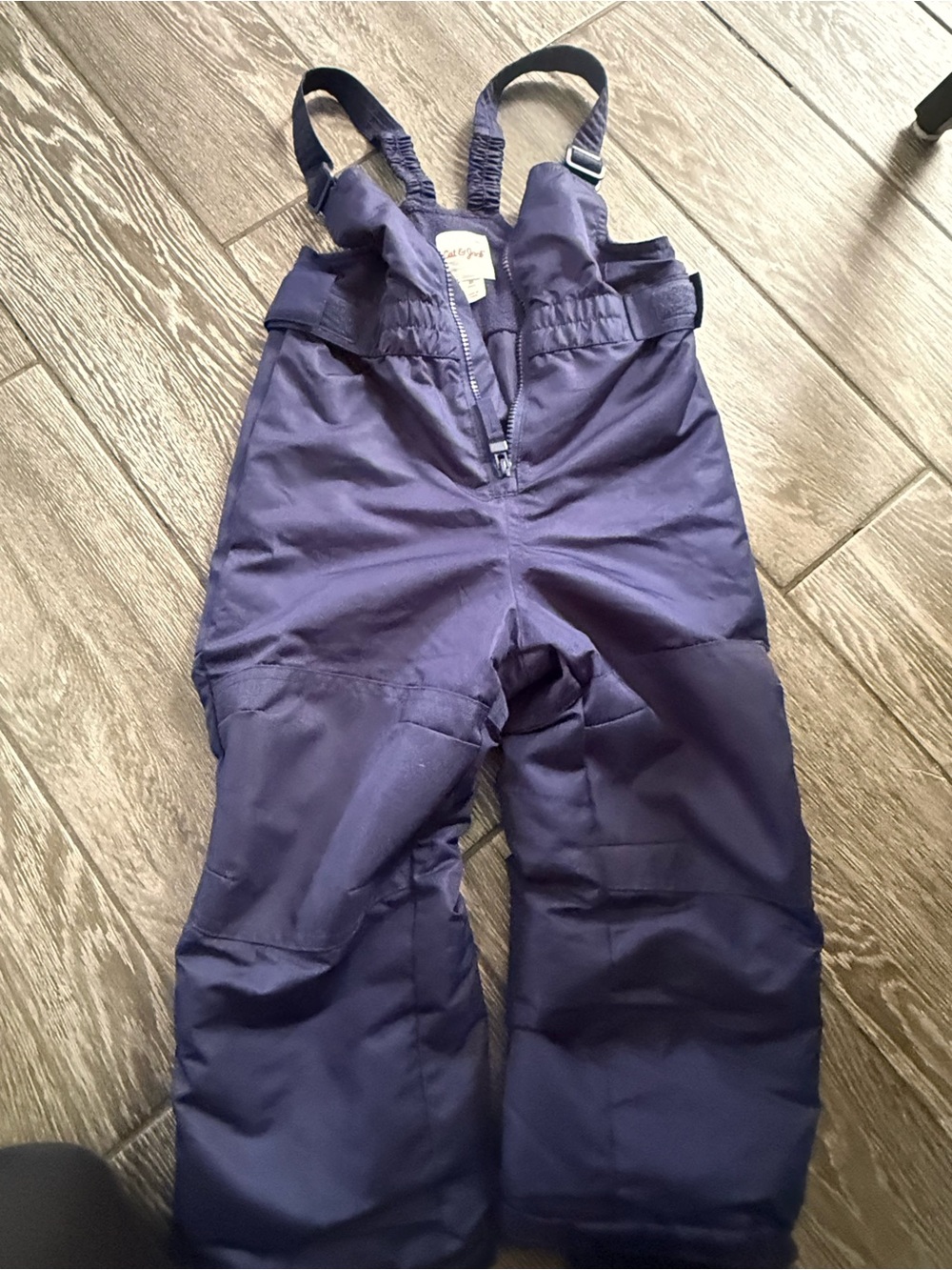 Toddler boy Navy Snow Bib Overalls